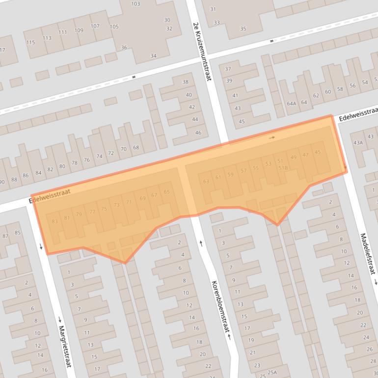 Kaart van postcodegebied 5643GN.