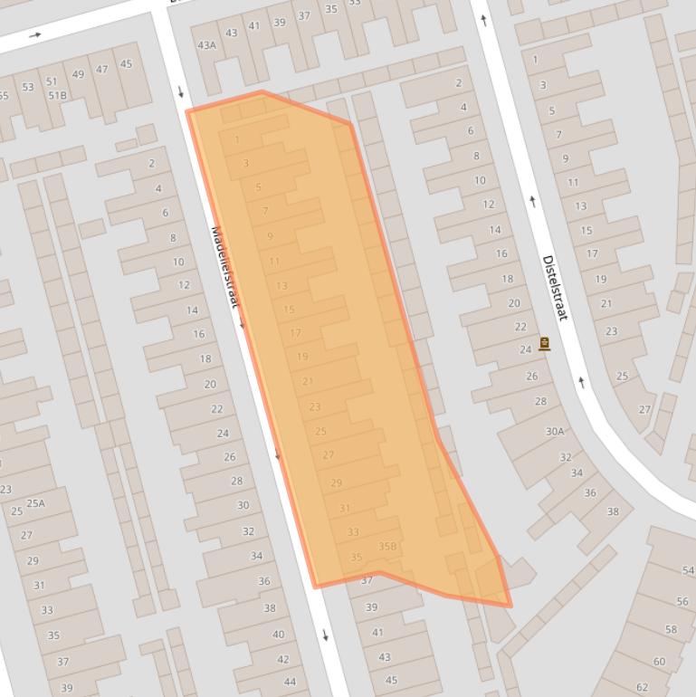 Kaart van postcodegebied 5643HP.