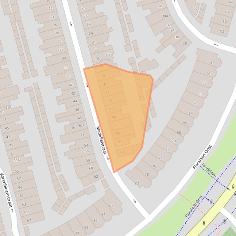 Kaart van postcodegebied 5643HR.