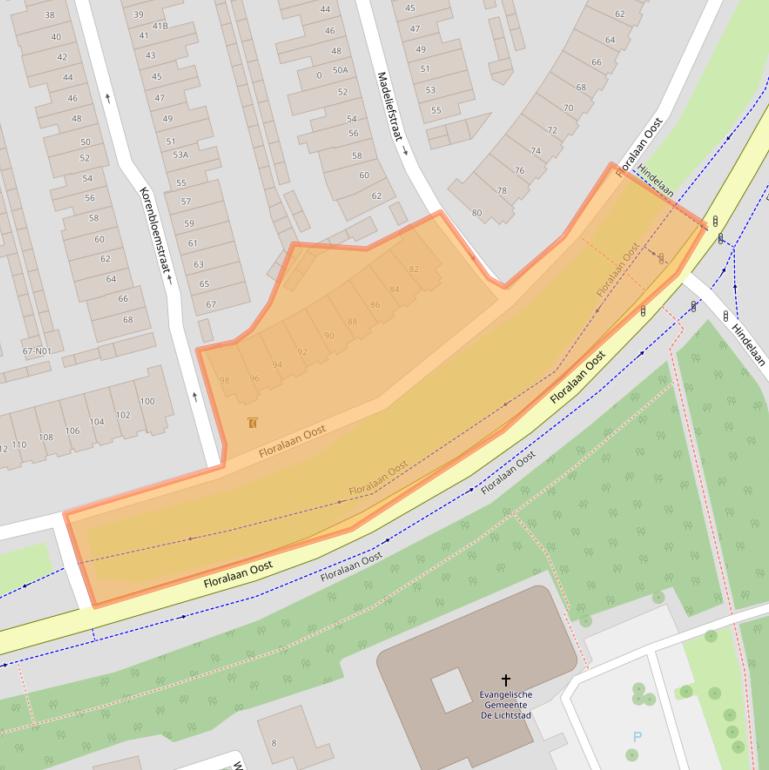 Kaart van postcodegebied 5643JC.
