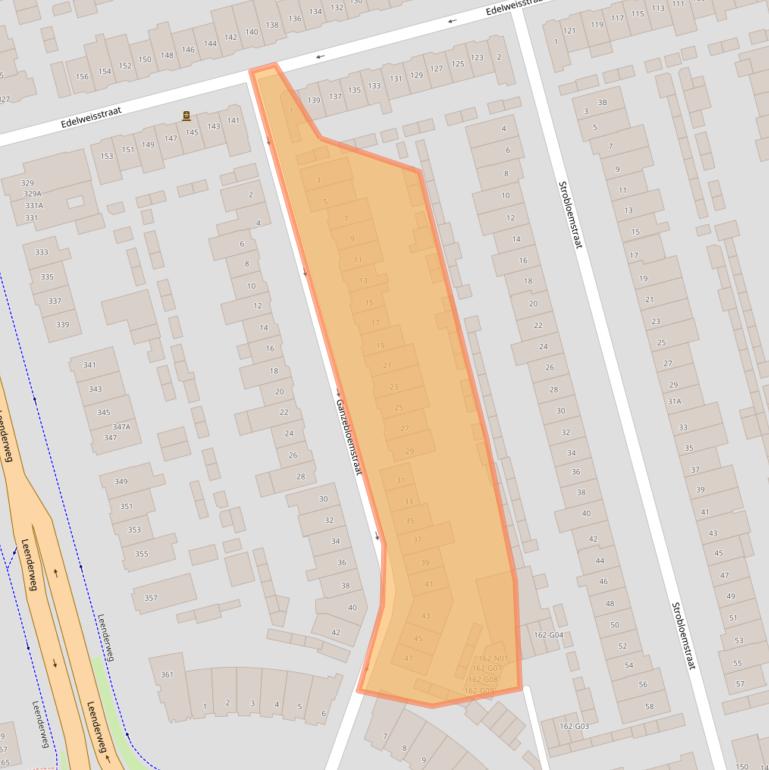 Kaart van postcodegebied 5643JN.