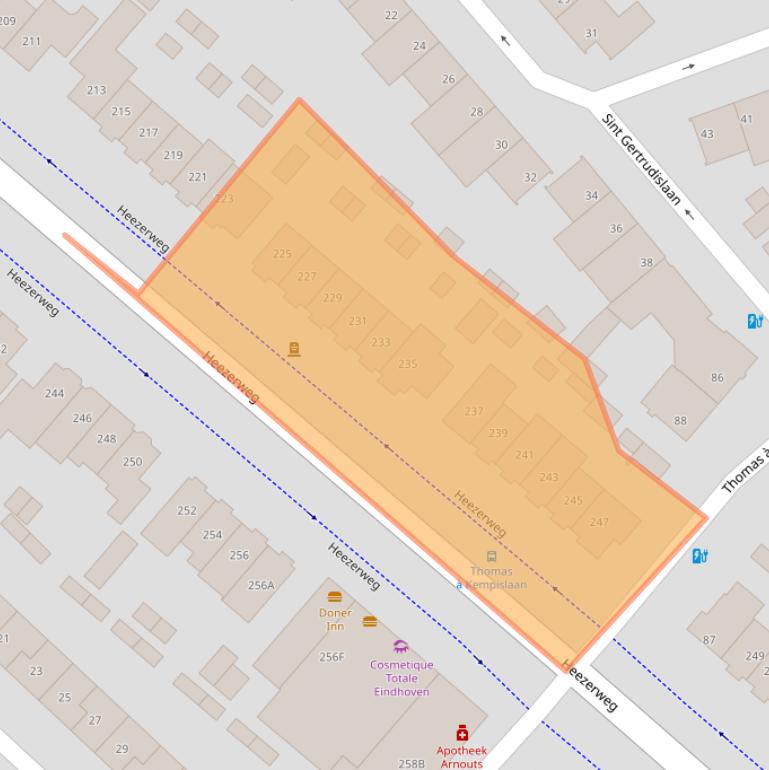 Kaart van postcodegebied 5643KB.