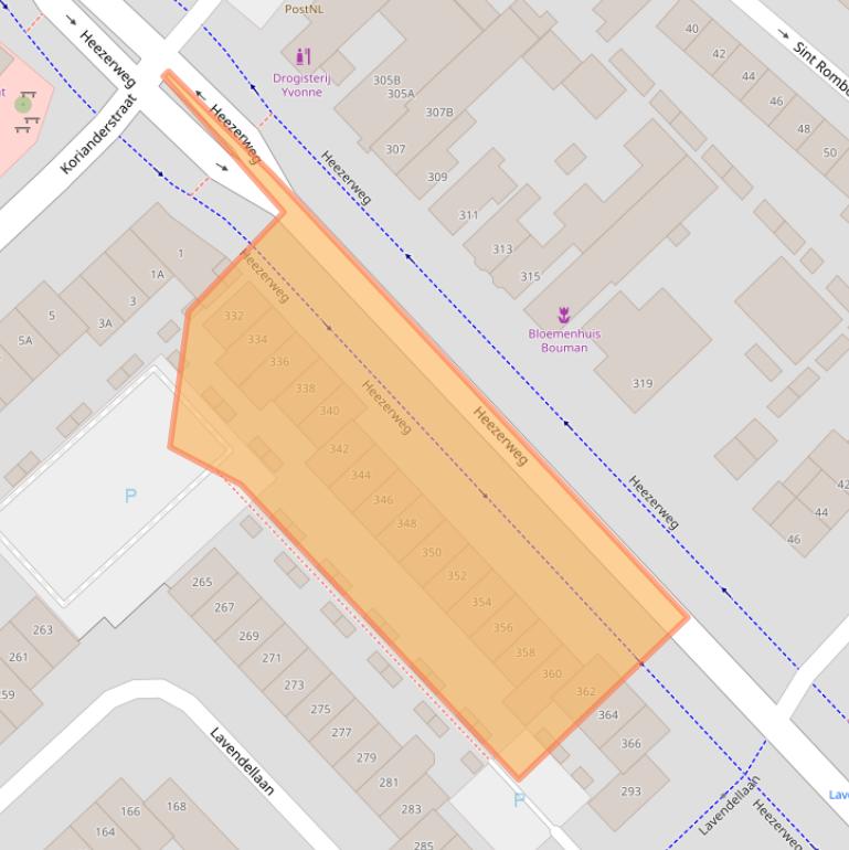 Kaart van postcodegebied 5643KP.