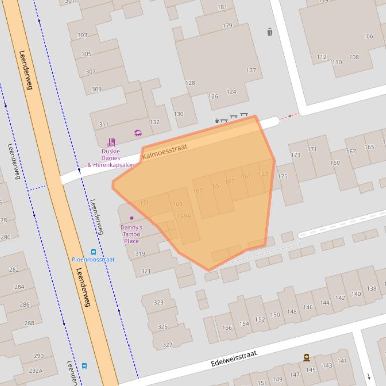 Kaart van postcodegebied 5643LH.