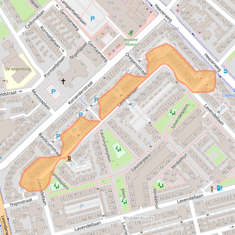 Kaart van postcodegebied 5643LR.