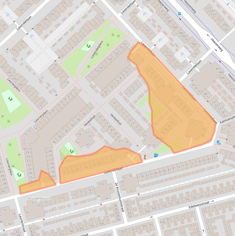 Kaart van postcodegebied 5643LT.