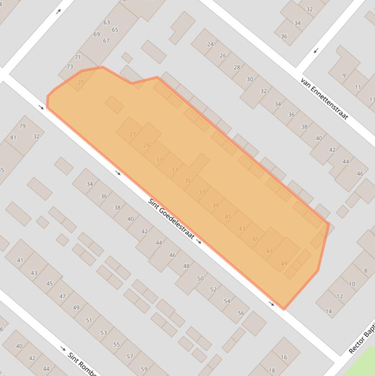 Kaart van postcodegebied 5643MJ.