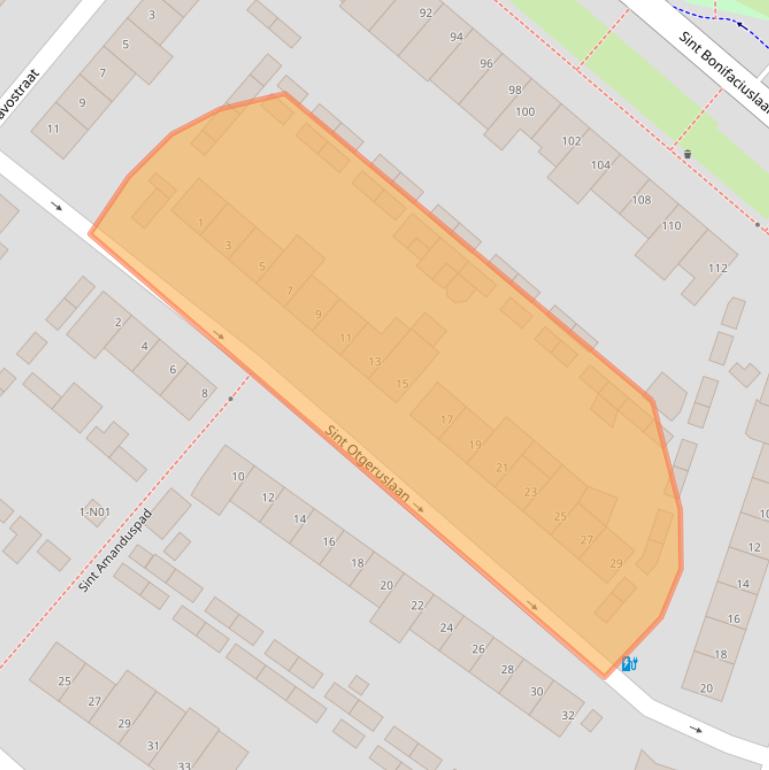 Kaart van postcodegebied 5643MN.