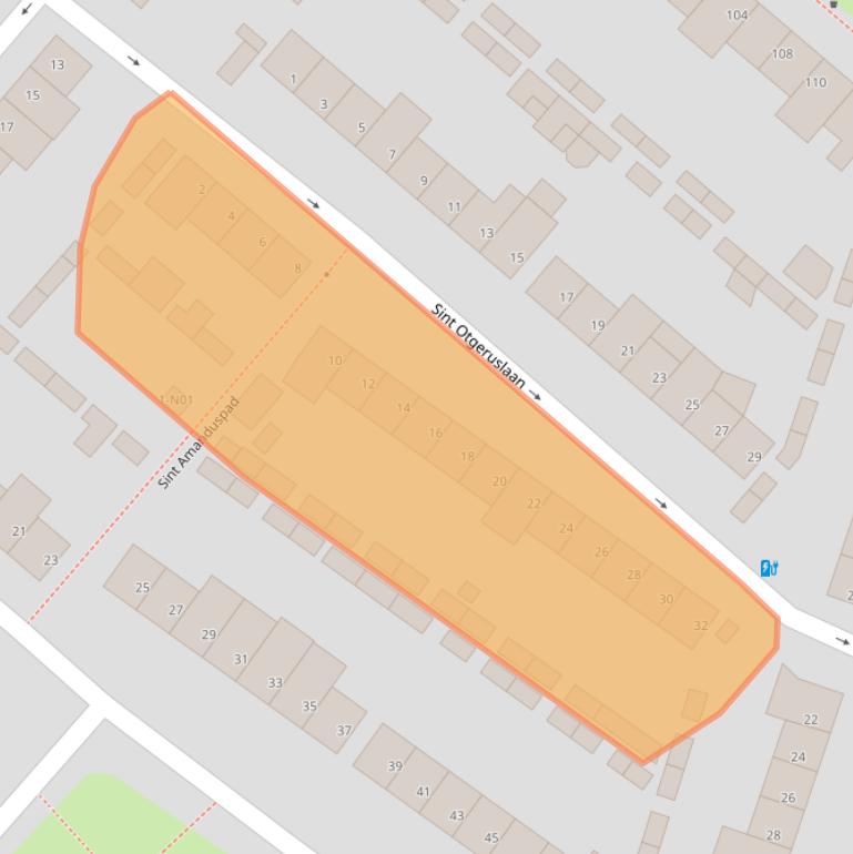 Kaart van postcodegebied 5643MP.