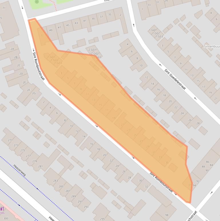 Kaart van postcodegebied 5643MT.