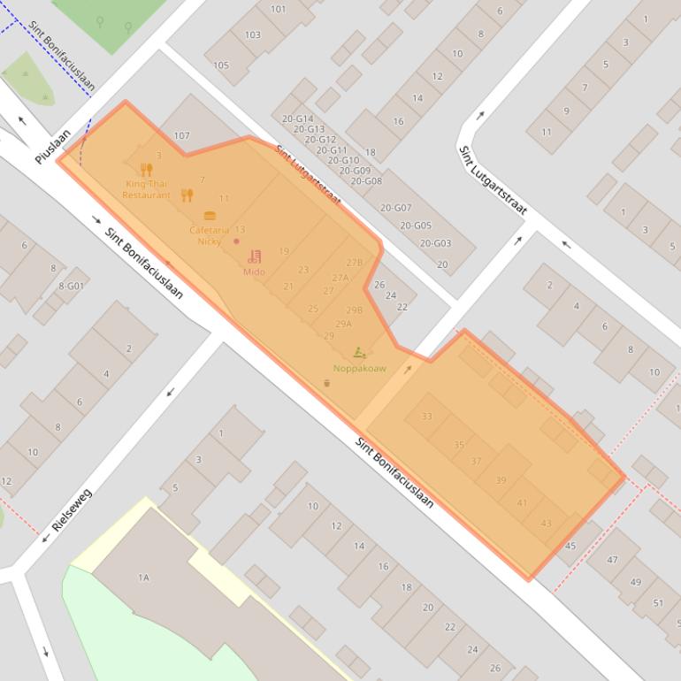 Kaart van postcodegebied 5643NA.