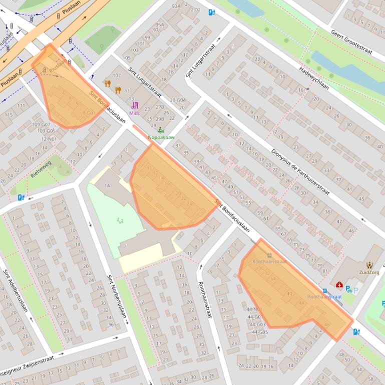 Kaart van postcodegebied 5643NC.
