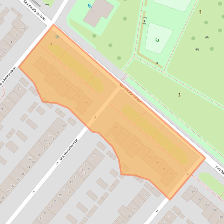 Kaart van postcodegebied 5643ND.