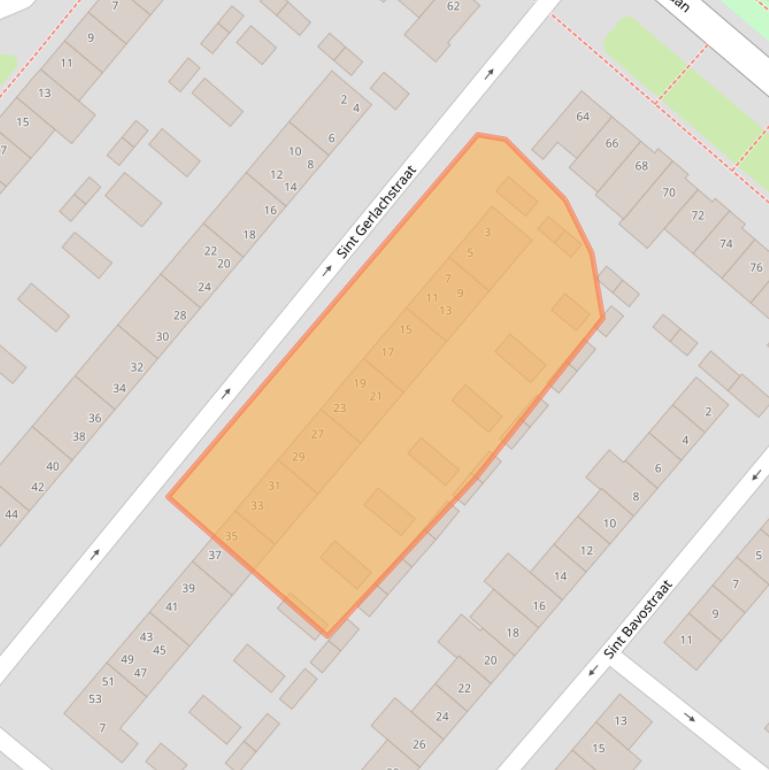 Kaart van postcodegebied 5643NJ.