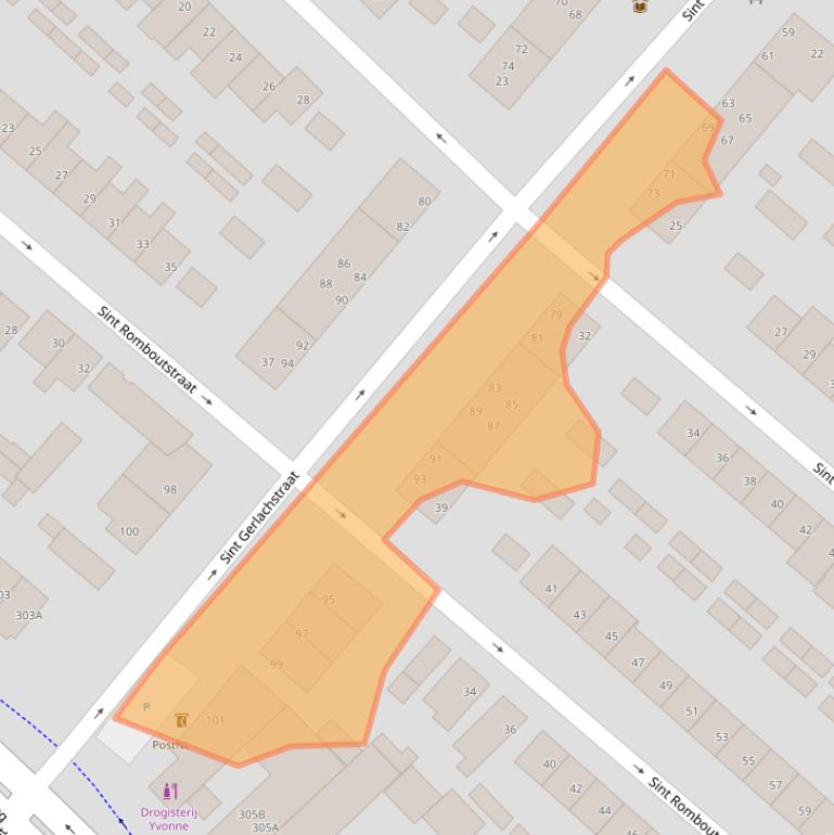 Kaart van postcodegebied 5643NL.