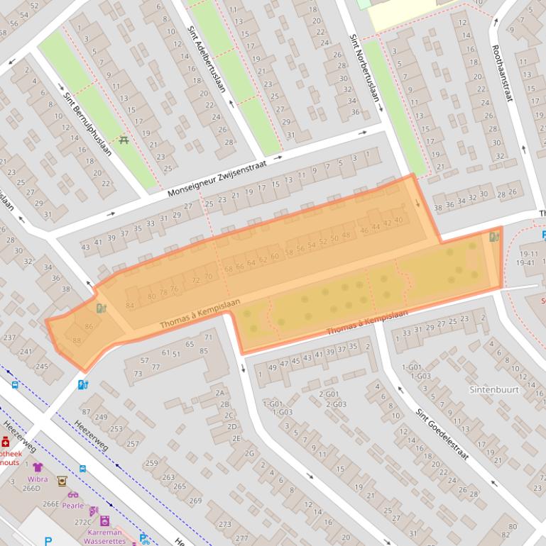 Kaart van postcodegebied 5643NV.