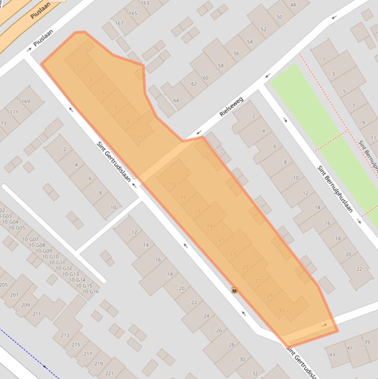 Kaart van postcodegebied 5643PC.