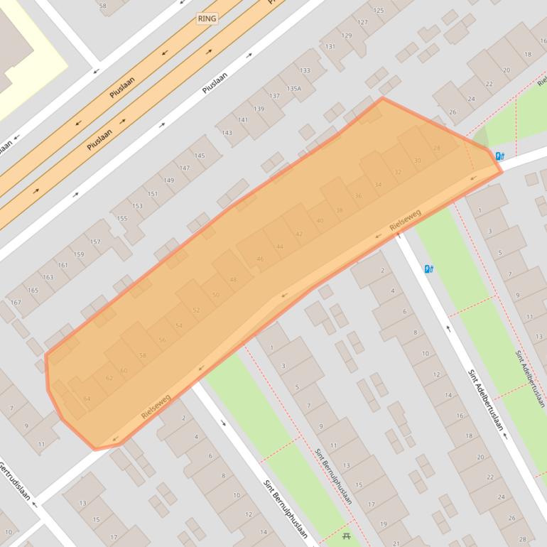 Kaart van postcodegebied 5643PG.