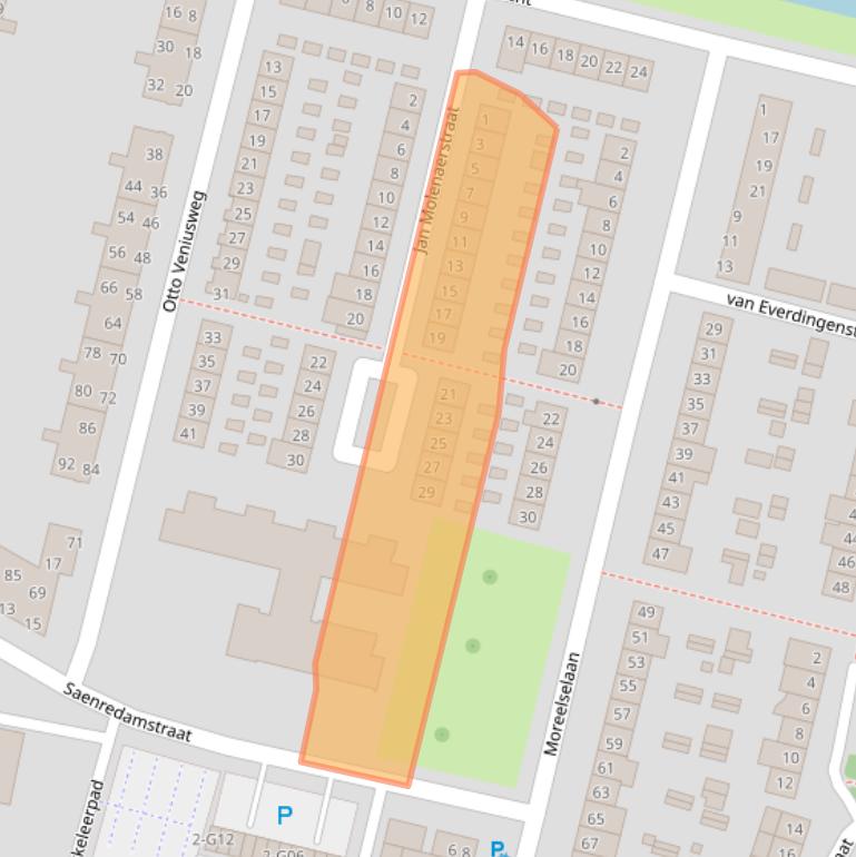 Kaart van postcodegebied 5643RH.