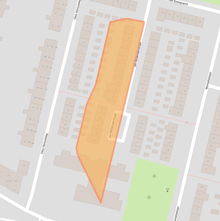 Kaart van postcodegebied 5643RJ.