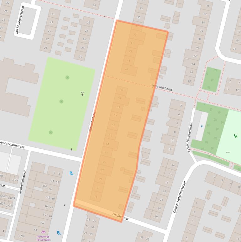 Kaart van postcodegebied 5643RL.
