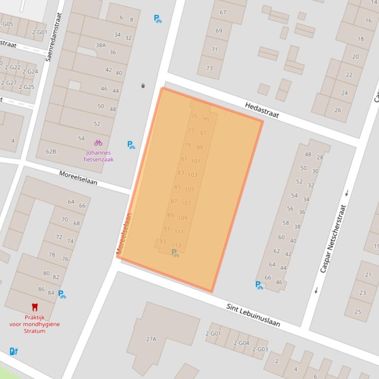 Kaart van postcodegebied 5643RM.