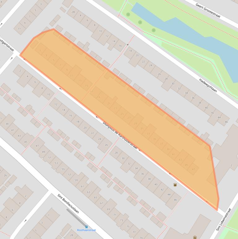 Kaart van postcodegebied 5643RW.