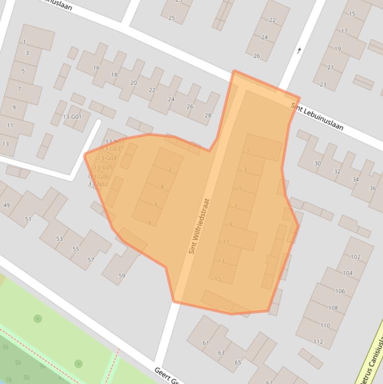 Kaart van postcodegebied 5643SC.