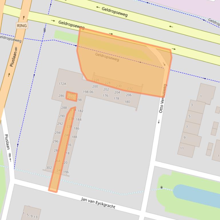 Kaart van postcodegebied 5643TR.