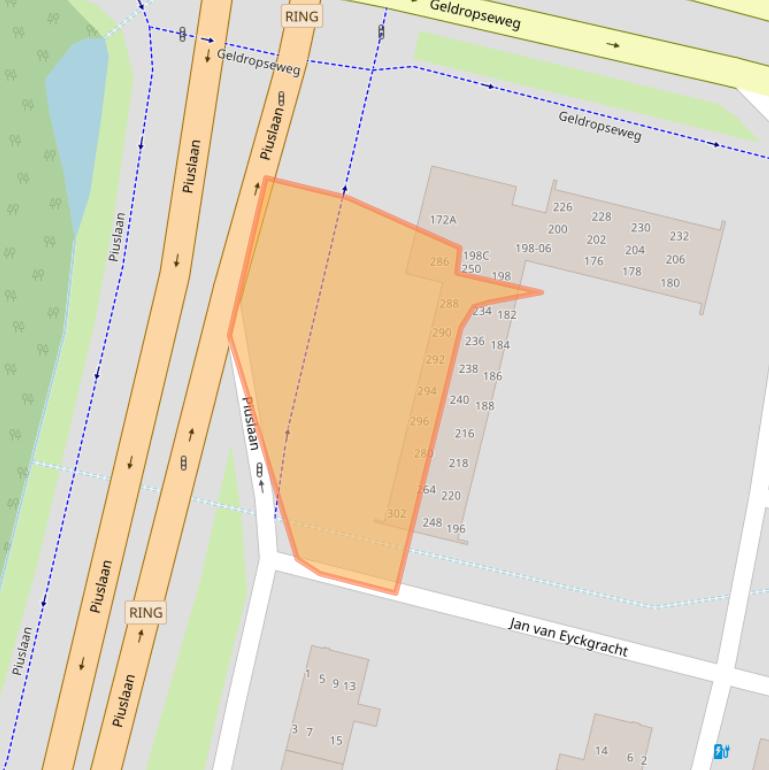 Kaart van postcodegebied 5643TS.