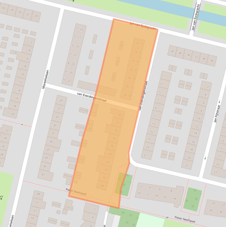 Kaart van postcodegebied 5643VB.