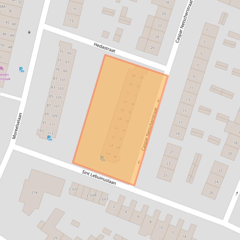 Kaart van postcodegebied 5643VE.