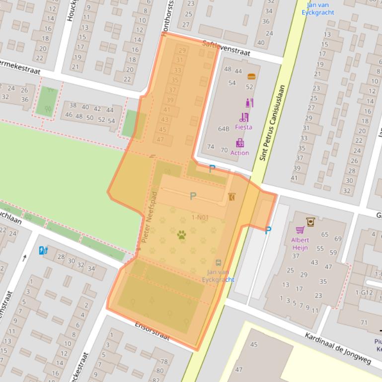 Kaart van postcodegebied 5643VH.