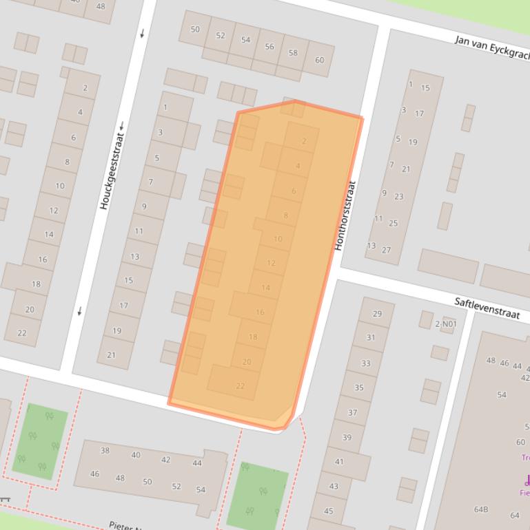 Kaart van postcodegebied 5643VJ.