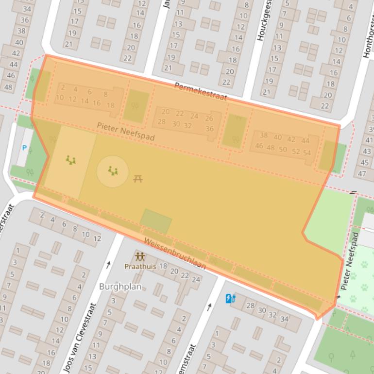 Kaart van postcodegebied 5643VX.