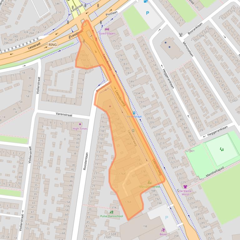 Kaart van postcodegebied 5644AA.