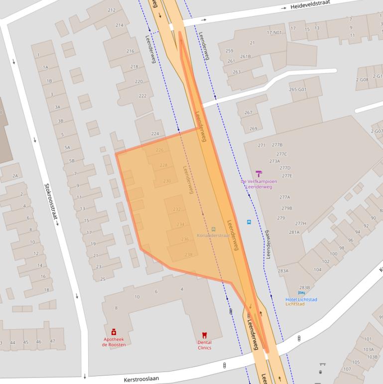 Kaart van postcodegebied 5644AC.