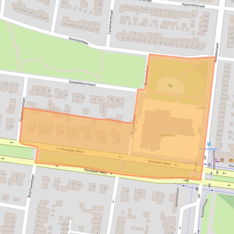 Kaart van postcodegebied 5644BN.