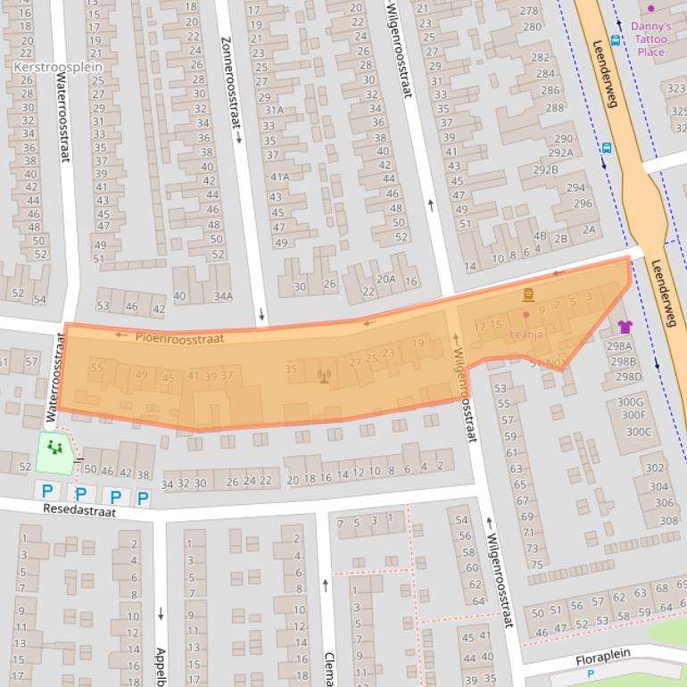 Kaart van postcodegebied 5644CA.