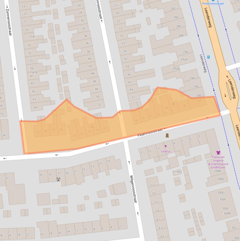 Kaart van postcodegebied 5644CC.