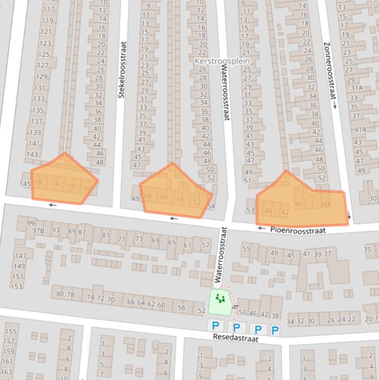 Kaart van postcodegebied 5644CD.