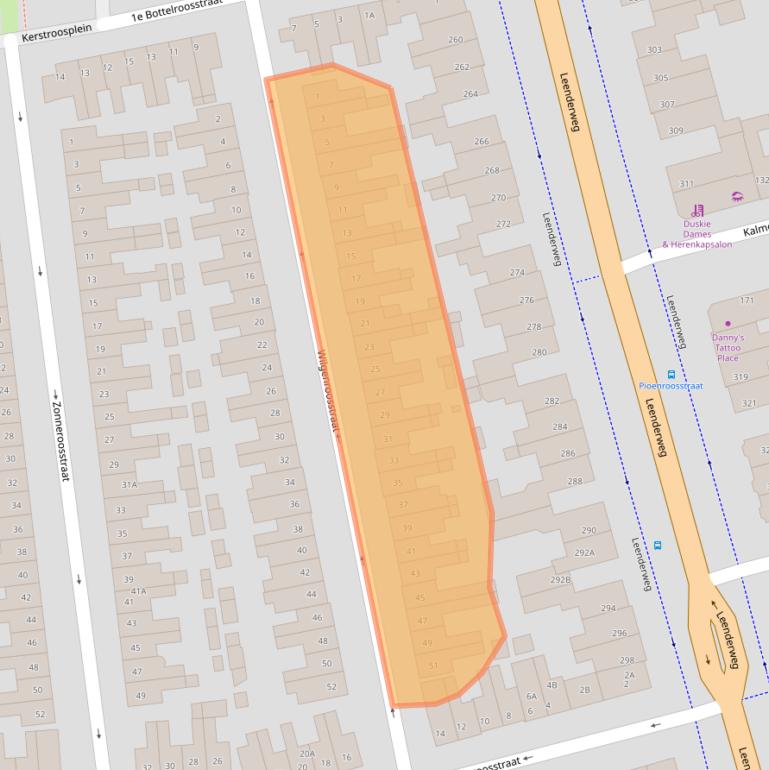 Kaart van postcodegebied 5644CE.