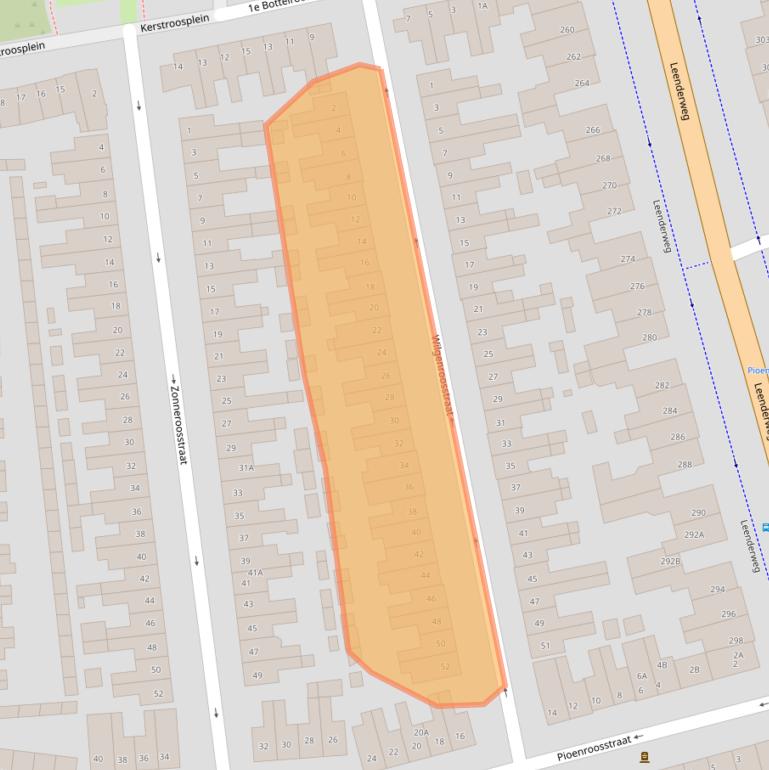 Kaart van postcodegebied 5644CH.