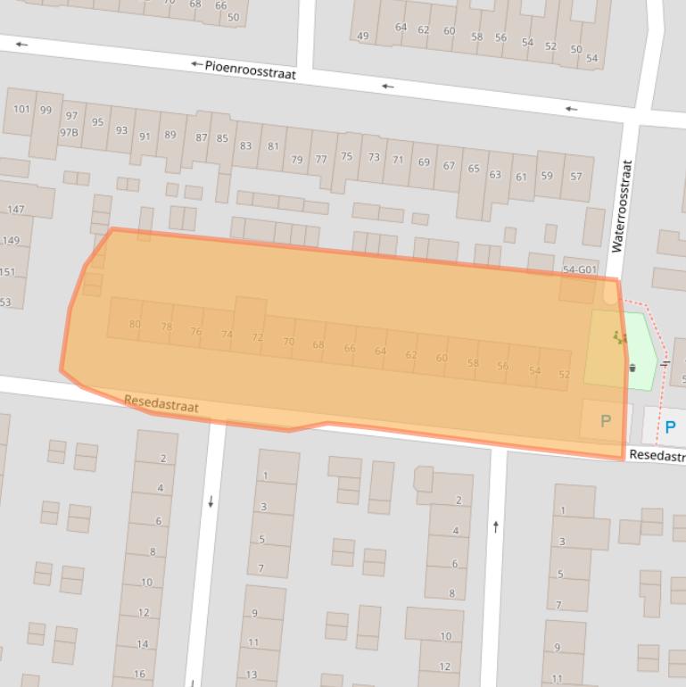 Kaart van postcodegebied 5644CL.