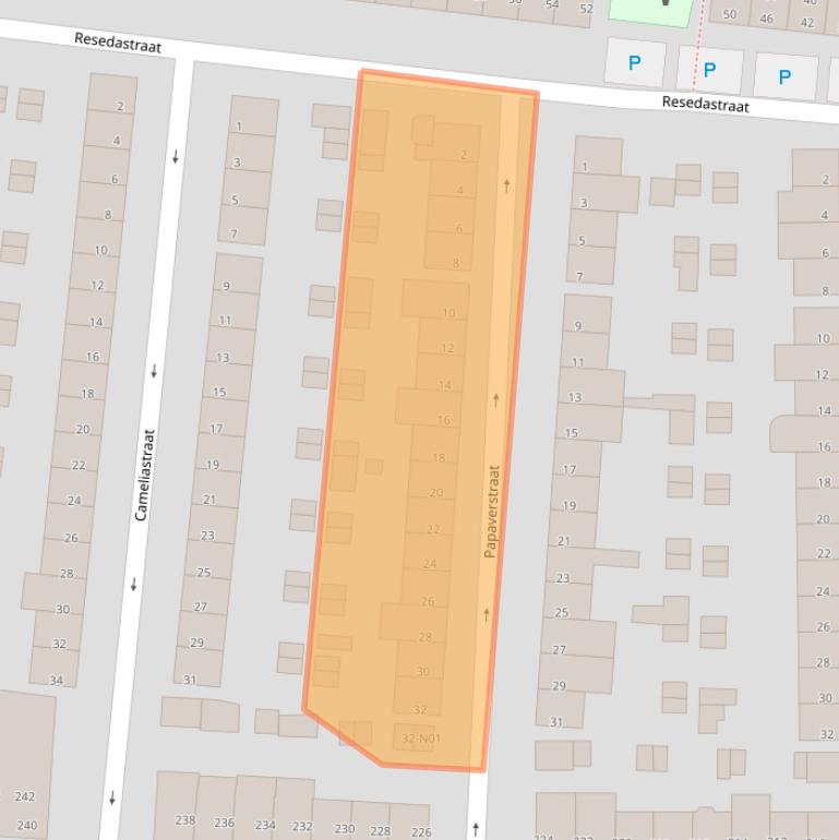 Kaart van postcodegebied 5644CR.
