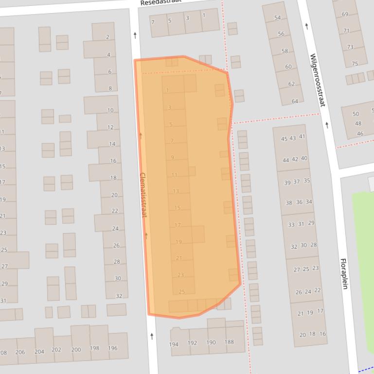 Kaart van postcodegebied 5644CV.