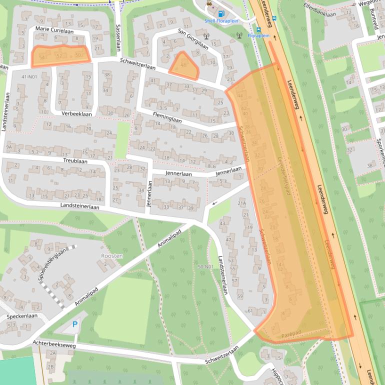 Kaart van postcodegebied 5644DL.