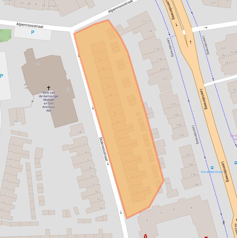 Kaart van postcodegebied 5644EB.