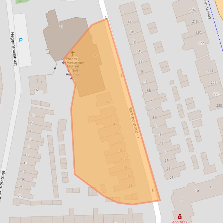 Kaart van postcodegebied 5644EC.