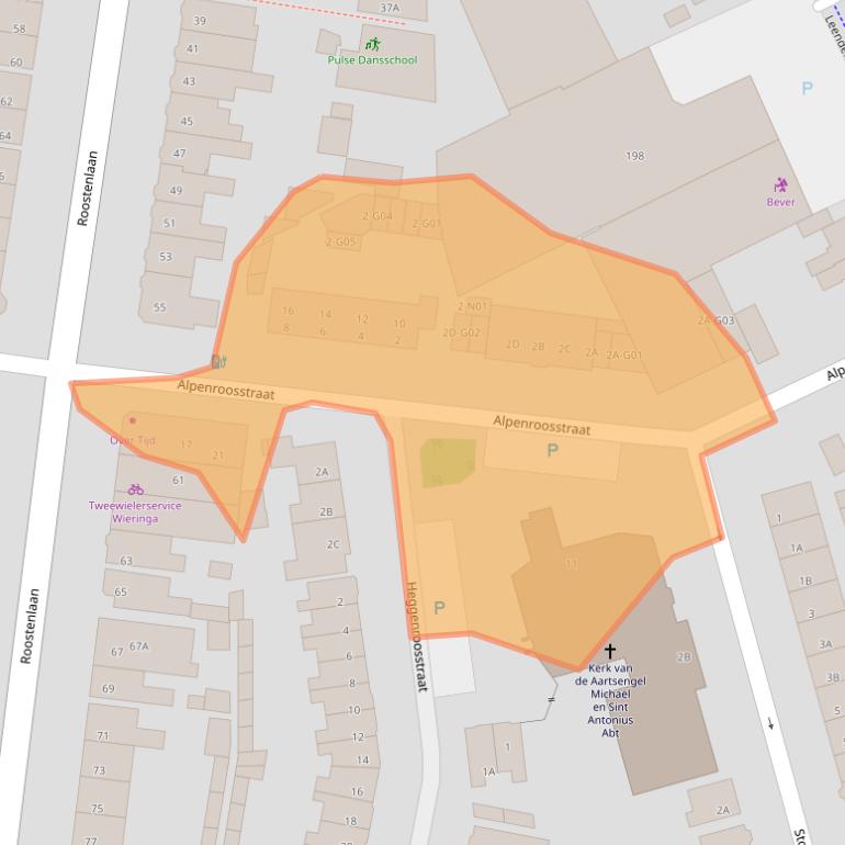 Kaart van postcodegebied 5644EJ.